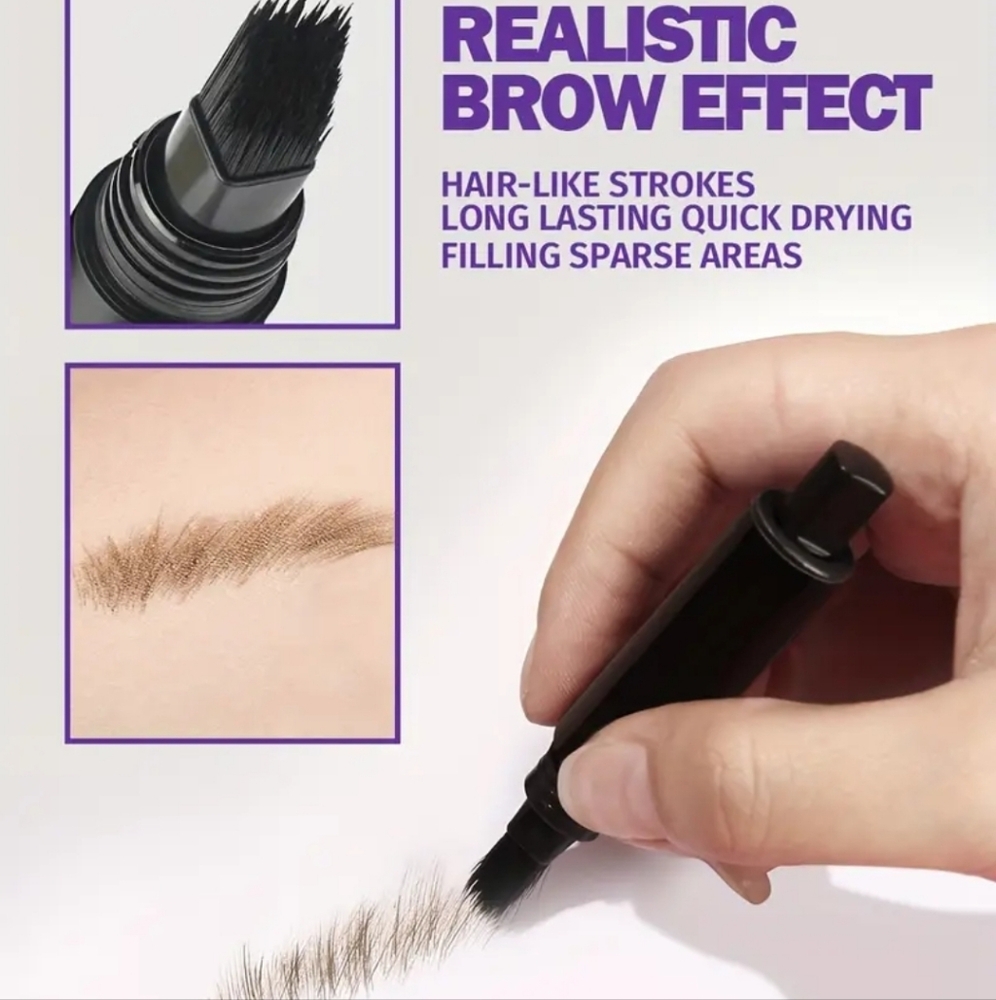 Eyebrow Angled Brush Gel Taupe Color New